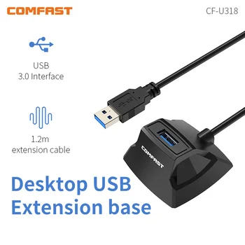 USB pikendusjuhe Baasi Desktop USB3.0 1,2 M Pikendamine-Aluse Wifi Adapter Wireless Extender CF-U318