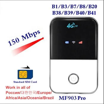 HOT-4G LTE Tasku Wifi Ruuter Auto Mobiilne Hotspot Traadita Lairiba-Mifi Lukustamata Modem Sim-Kaardi Pesa FDD B1 -, 3,7,8,20