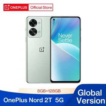 OnePlus Nord 2T MTK Dimensity 1300 5G 8GB 128GB 80W Kiire Tasuta 90Hz AMOLED Ekraan, Android