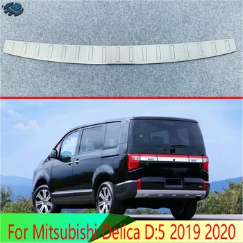 Näiteks Mitsubishi Delica D:5 2019 2020 Roostevabast terasest tagumise kaitseraua kaitse aknalaual väljaspool reisikohvrid dekoratiivne plaat pedaal