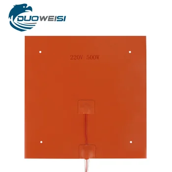Duoweisi 3D Printer Accessoriessilicone kütte-voodi 200/220 235/400 mm / 300/310/24V / 220 V kütte pad on veekindel