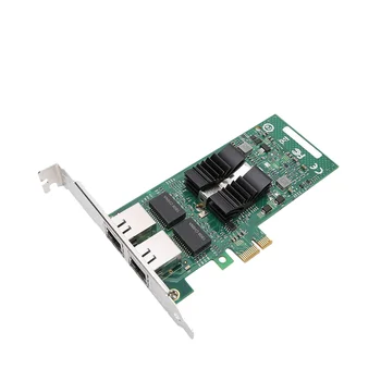 82576-T2 Dual Port Gigabit Võrgu Kaart PCI-E Võrgu Kaardi Adapter XP / WIN7 / WIN8 / WIN10