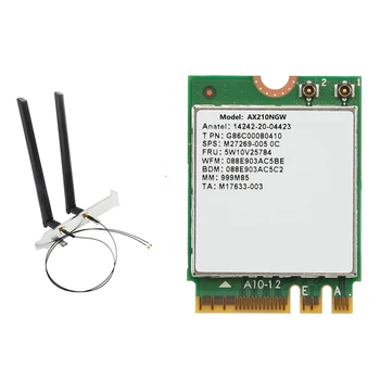 AX210NGW Wifi Kaardi Antenn WIFI 6E Bluetooth 5.2 2.4 Ghz 5 ghz 3000Mbps M. 2 Juhtmevaba Adapter 802.11 Ax Võrgu Kaart