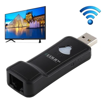 EDUP EP-2911S 300Mbps 2.4 GHz Wireless Repeater USB WiFi võrgukaardi RJ45 TV-digiboksi, PS4 Xbox Printer Projektor