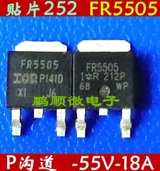 30pcs originaal uued Tavaliselt kasutatakse P-channel välja efekt IRFR5505 FR5505 IR-252