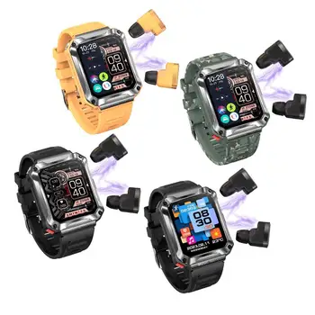 Smart Watch 3 in 1 TWS Kõrvaklapid, 4GB Suur Mälu-Bluetooth-ühilduva Kõne Hääl Assistent Muusika Earbuds Sport Meeste Smartwatch