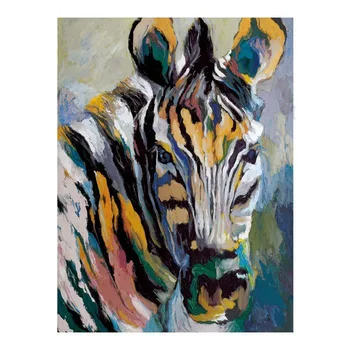 Käsitsi Maalitud Abstraktsed Zebra Pildid Lõuendil õlimaal Kaasaegne Seina Art Pilt elutuba Kodu Kaunistamiseks