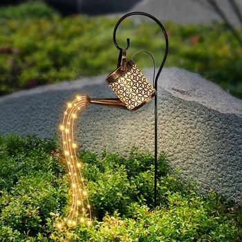 Päikese-aed veekeetja lamp väljas maastiku lamp sepistatud rauast õõnes muru lamp dušš maanduspistik lamp